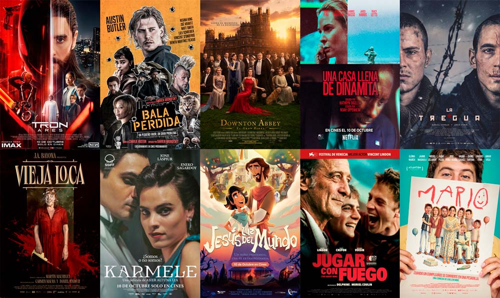 Estrenos del 10 de octubre de 2025