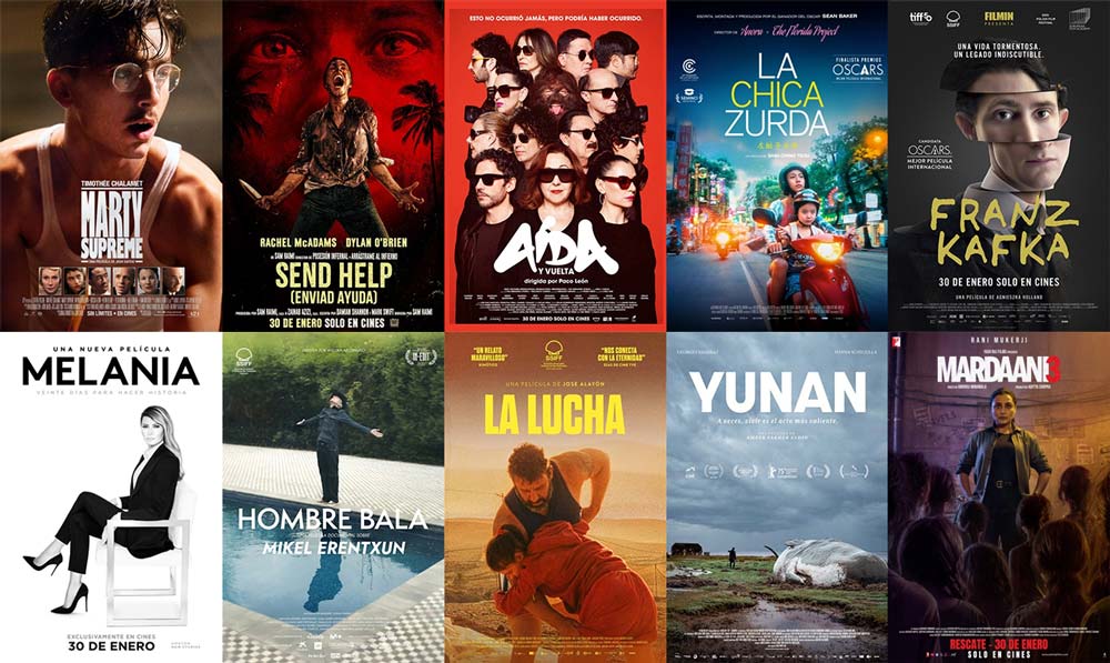 Estrenos del 30 de enero de 2026