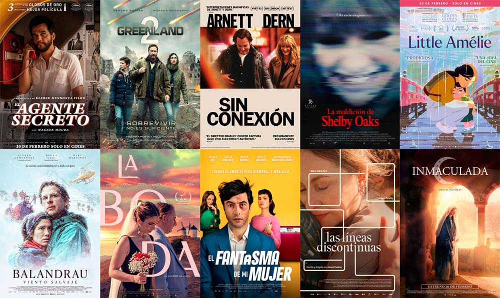 Estrenos del 20 de febrero de 2026